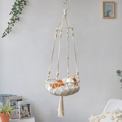 Hanging Macrame Cat Hammock Hanging Macrame Cat Hammock