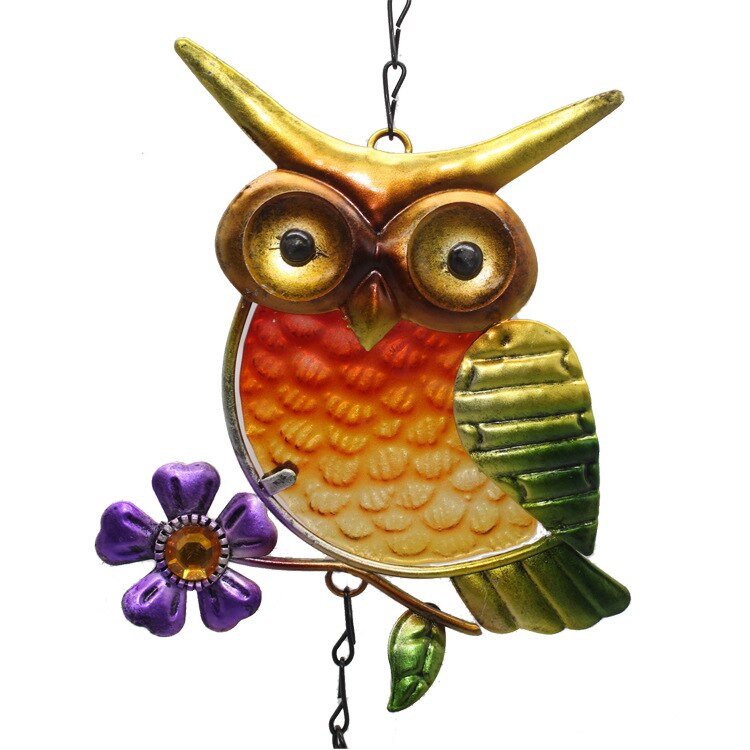 Hanging Metal Owl Wind Chimes Hanging Metal Owl Wind Chimes