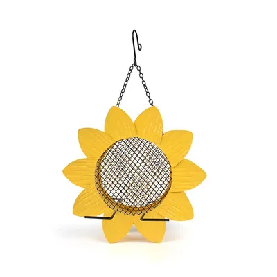 Hanging Metal Sunflower Bird Feeder Hanging Metal Sunflower Bird Feeder