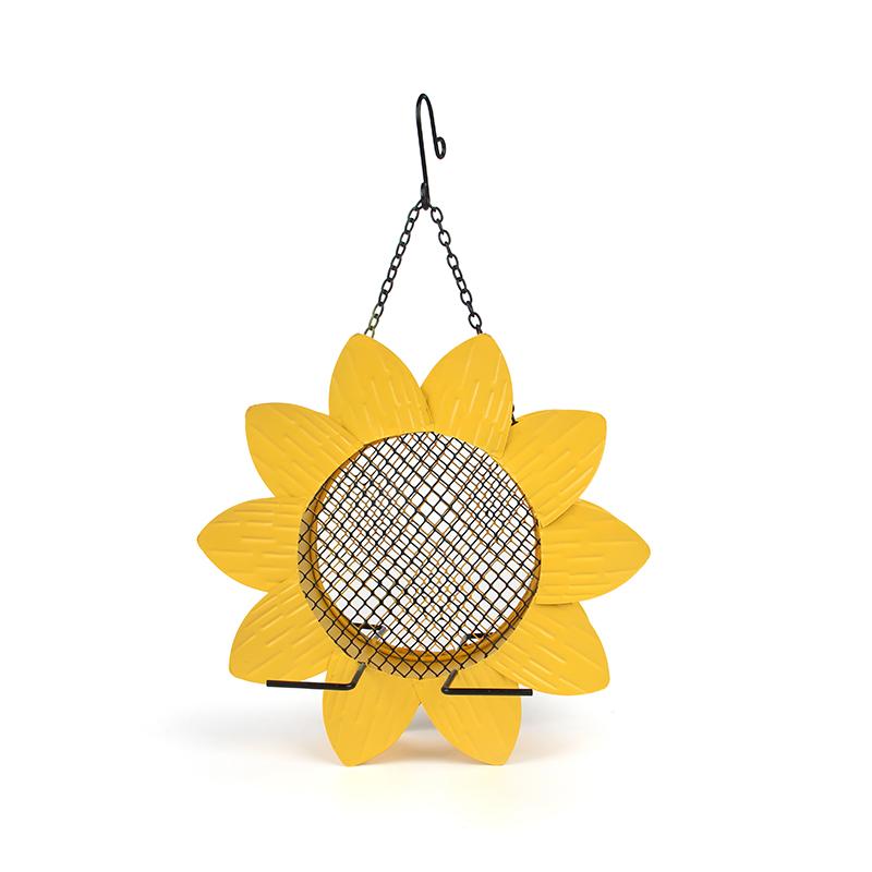 Hanging Metal Sunflower Bird Feeder Hanging Metal Sunflower Bird Feeder