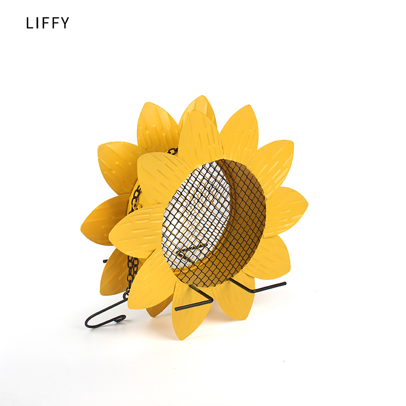 Hanging Metal Sunflower Bird Feeder Hanging Metal Sunflower Bird Feeder