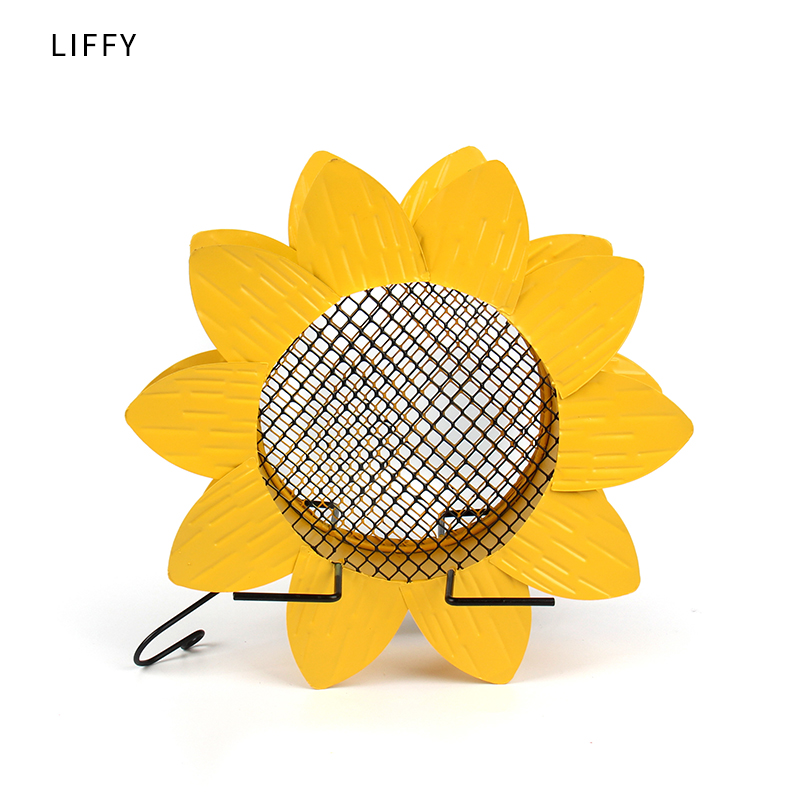 Hanging Metal Sunflower Bird Feeder Hanging Metal Sunflower Bird Feeder
