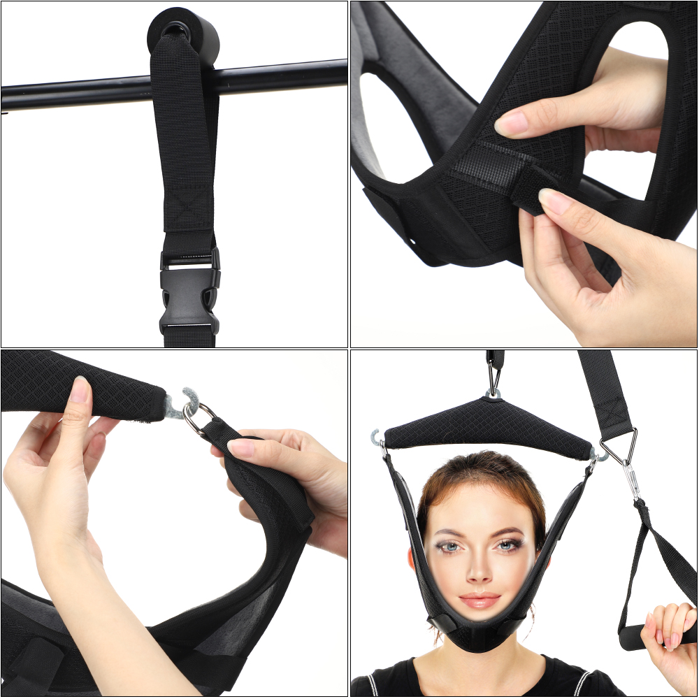 Hanging Neck Traction Kit Adjustable Cervical Traction Belt Breathable Sling Tractor Stretch Neck Care Neck Correction Hanging Neck Traction Kit Adjustable Cervical Traction Belt Breathable Sling Tractor Stretch Neck Care Neck Correction