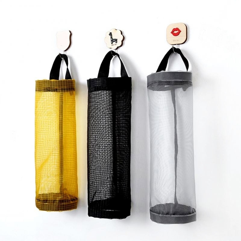 Hanging Nylon Grocery Bag Storage Holder