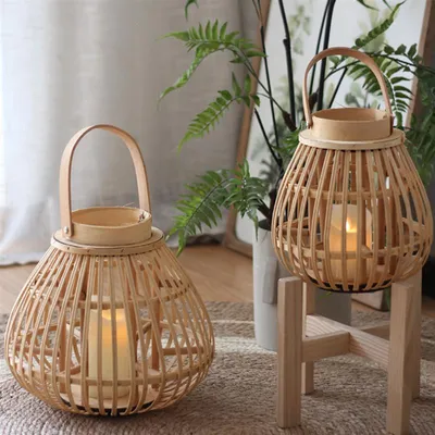 Hanging Outdoor Wicker Lantern Hanging Outdoor Wicker Lantern