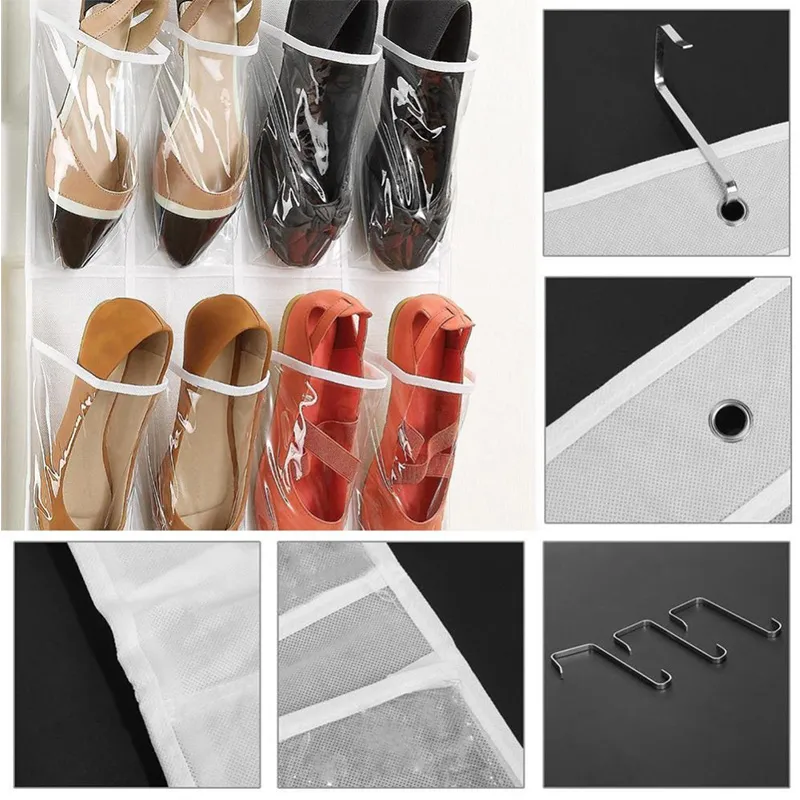 Hanging Over the Door Shoe Organizer