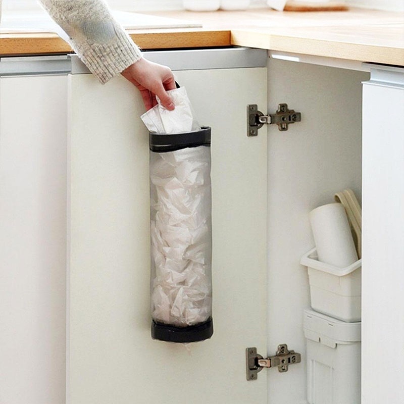 Hanging Plastic Grocery Bag Holder Hanging Plastic Grocery Bag Holder