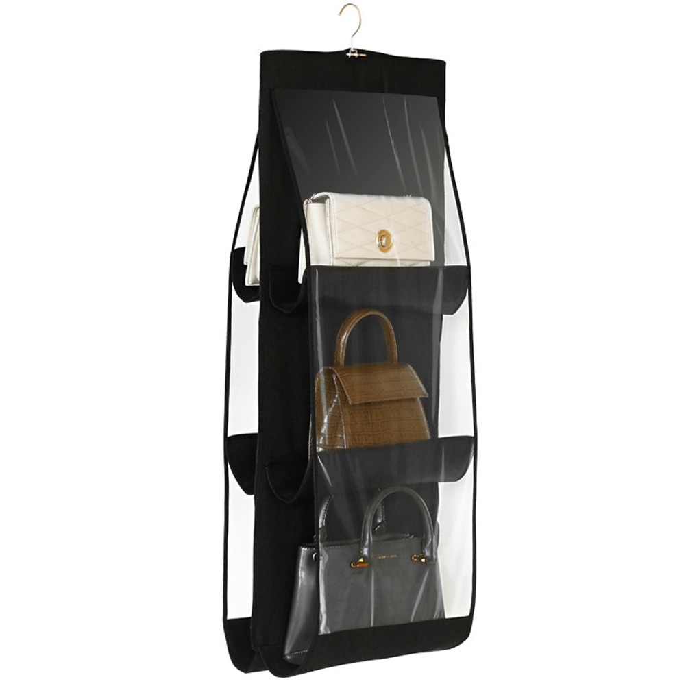 Hanging Purse Organizer 6 Pocket Storage