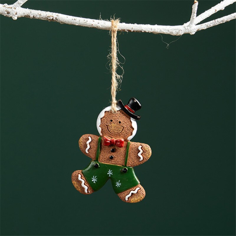 Hanging Resin Gingerbread Christmas Ornament