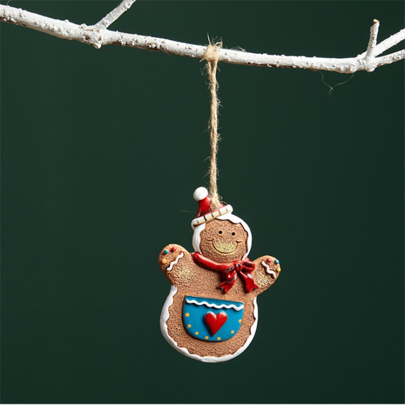 Hanging Resin Gingerbread Christmas Ornament