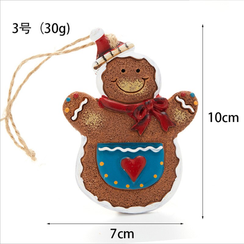 Hanging Resin Gingerbread Christmas Ornament