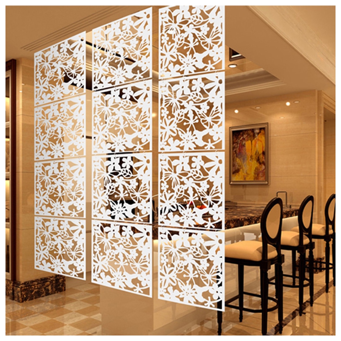 Hanging Room Dividers Pretty Partition (4Pcs)