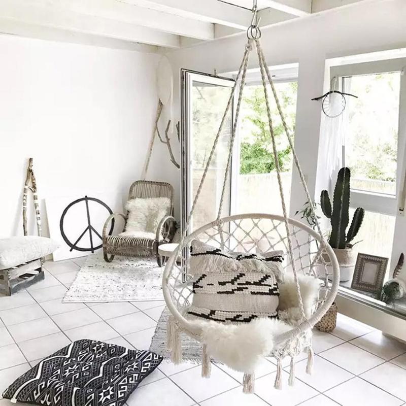 Hanging Rope Chair Cotton Hammock Hanging Rope Chair Cotton Hammock