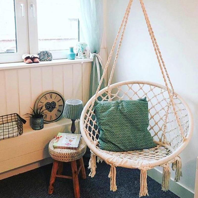 Hanging Rope Chair Cotton Hammock Hanging Rope Chair Cotton Hammock