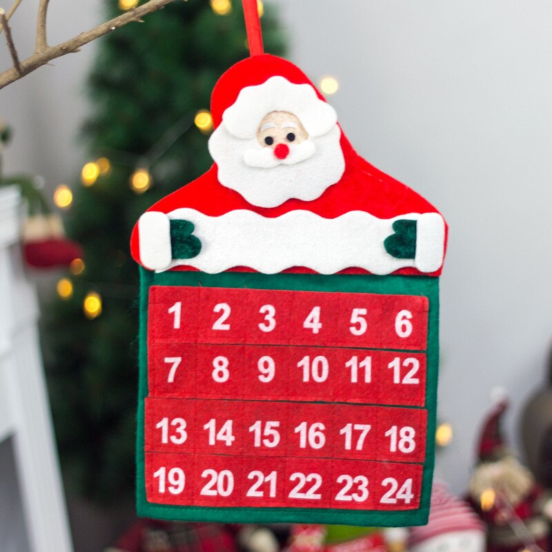 Hanging Santa Advent Calendar