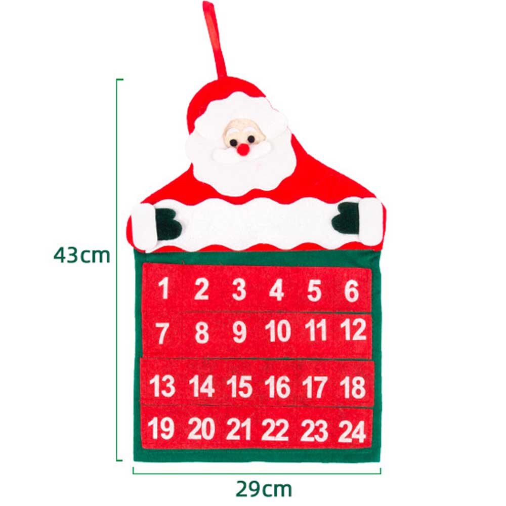 Hanging Santa Advent Calendar