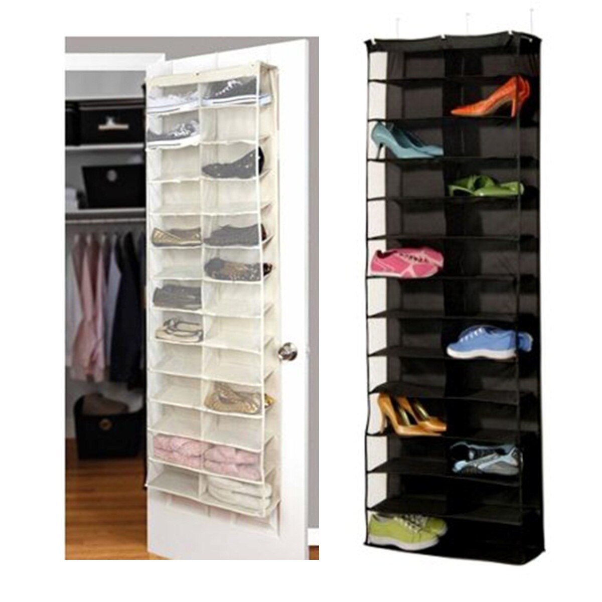 Hanging Shoe Rack 26-Pocket Storage Hanging Shoe Rack 26-Pocket Storage
