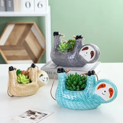 Hanging Sloth Succulent Planter Hanging Sloth Succulent Planter