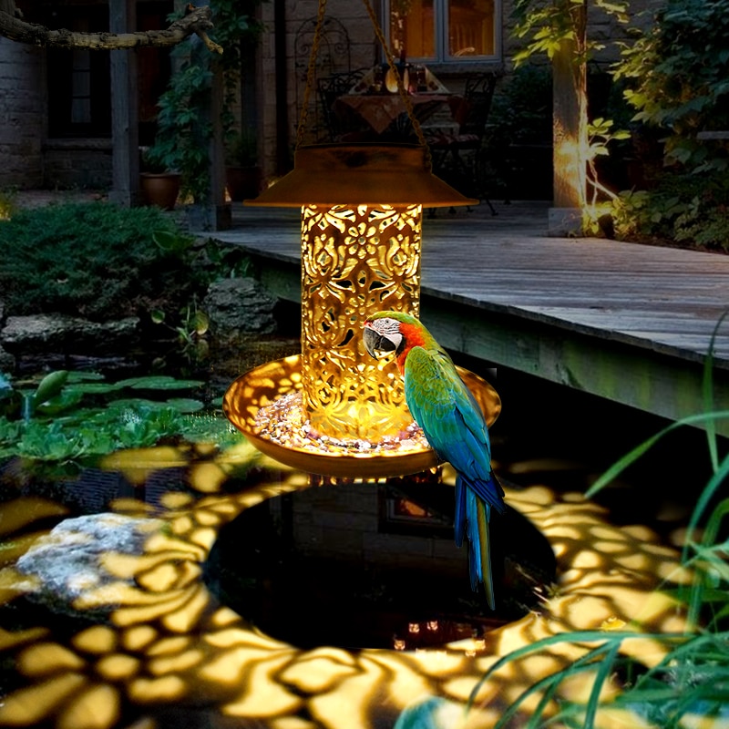 Hanging Solar Powered Bird Feeder