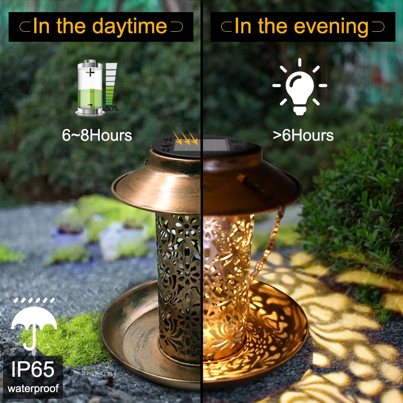 Hanging Solar Powered Bird Feeder Hanging Solar Powered Bird Feeder