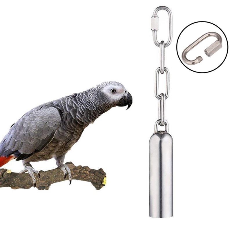 Hanging Stainless Steel Parrot Bell