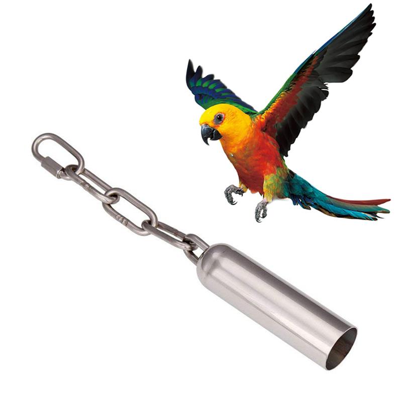 Hanging Stainless Steel Parrot Bell Hanging Stainless Steel Parrot Bell