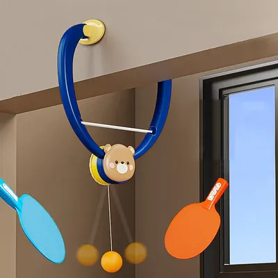 Hanging Table Tennis Trainer With Racket Mini Badminton Tennis Ball Parent-child Interactive Game Indoor Outdoor Kids Hanging Table Tennis Trainer With Racket Mini Badminton Tennis Ball Parent-child Interactive Game Indoor Outdoor Kids