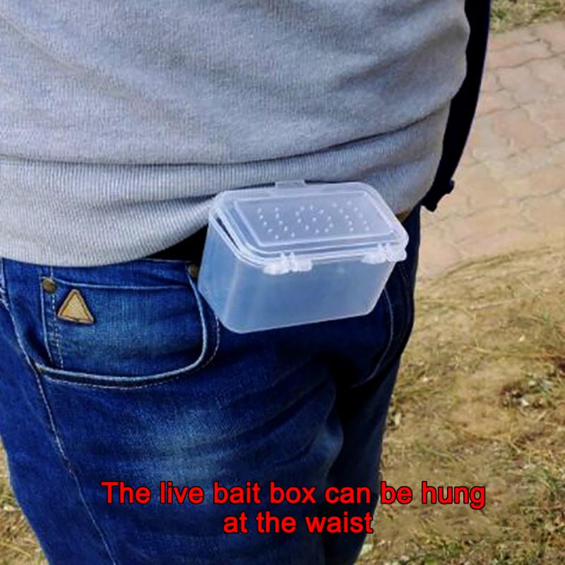 Hanging Waist Plastic Fishing Bait Box