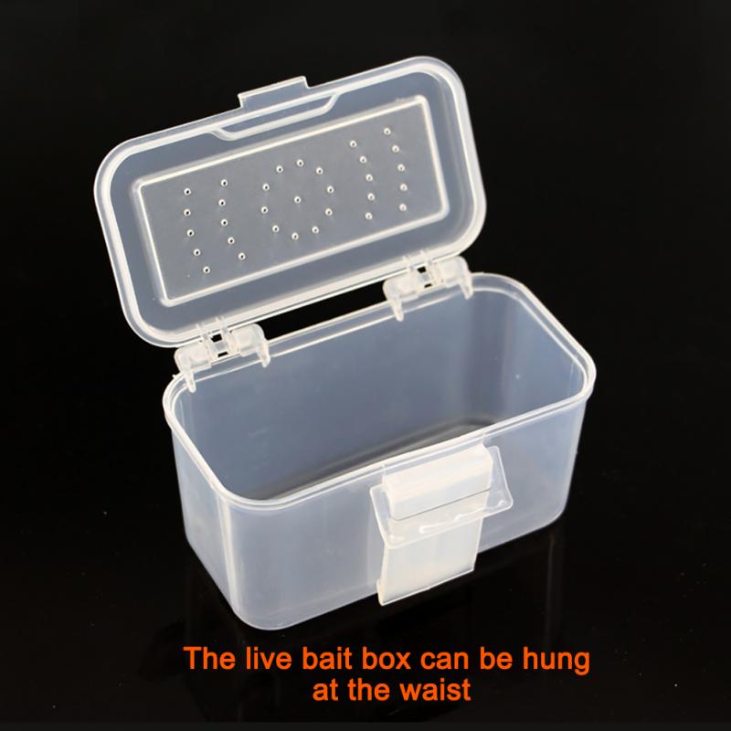 Hanging Waist Plastic Fishing Bait Box