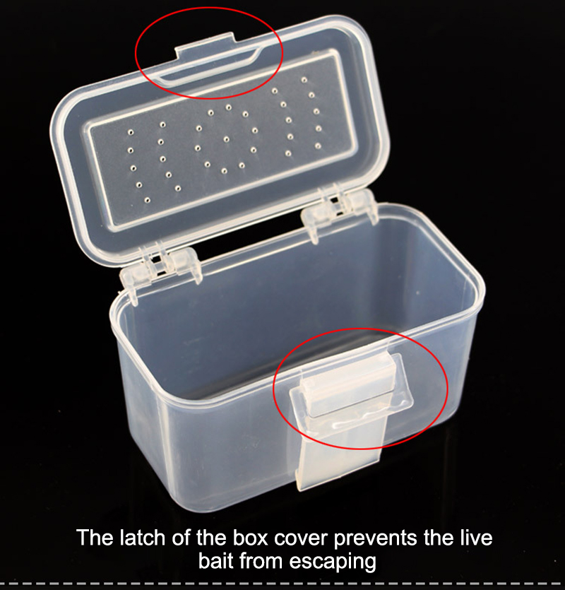 Hanging Waist Plastic Fishing Bait Box