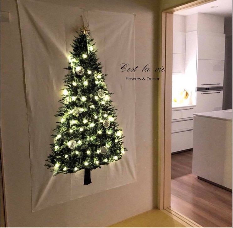 Hanging Wall Christmas Tree Tapestry Hanging Wall Christmas Tree Tapestry