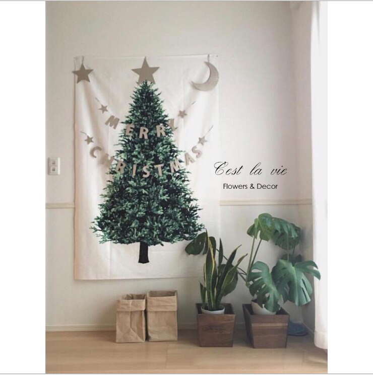 Hanging Wall Christmas Tree Tapestry Hanging Wall Christmas Tree Tapestry