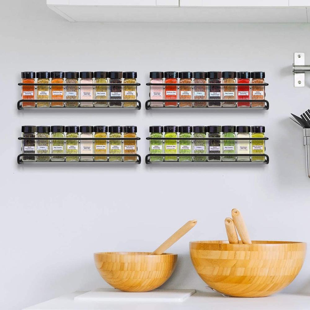 Hanging Wall Mount Spice Rack (4 pcs) Hanging Wall Mount Spice Rack (4 pcs)