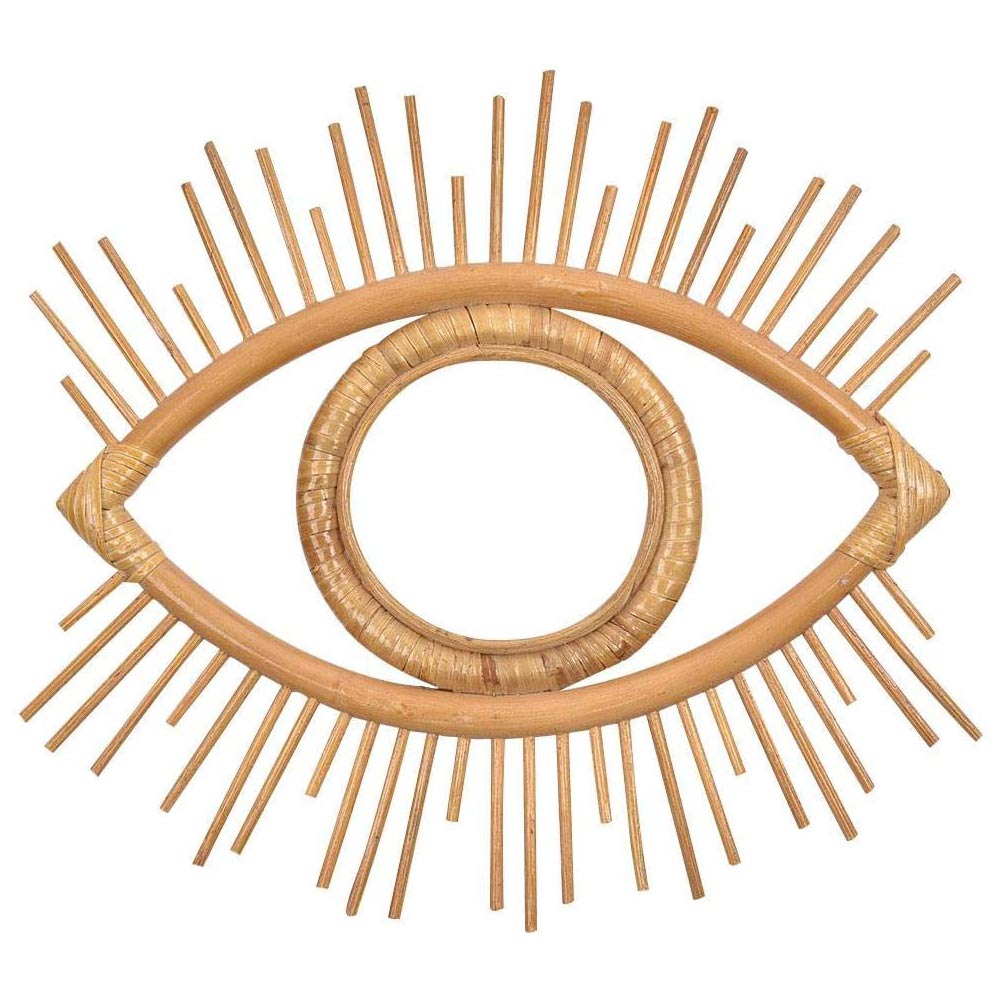 Hanging Wall Rattan Eye Mirror Hanging Wall Rattan Eye Mirror