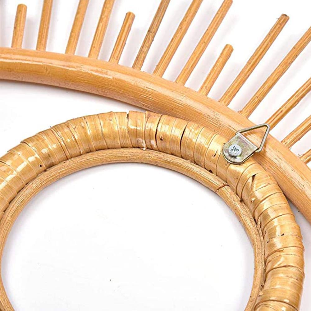 Hanging Wall Rattan Eye Mirror Hanging Wall Rattan Eye Mirror