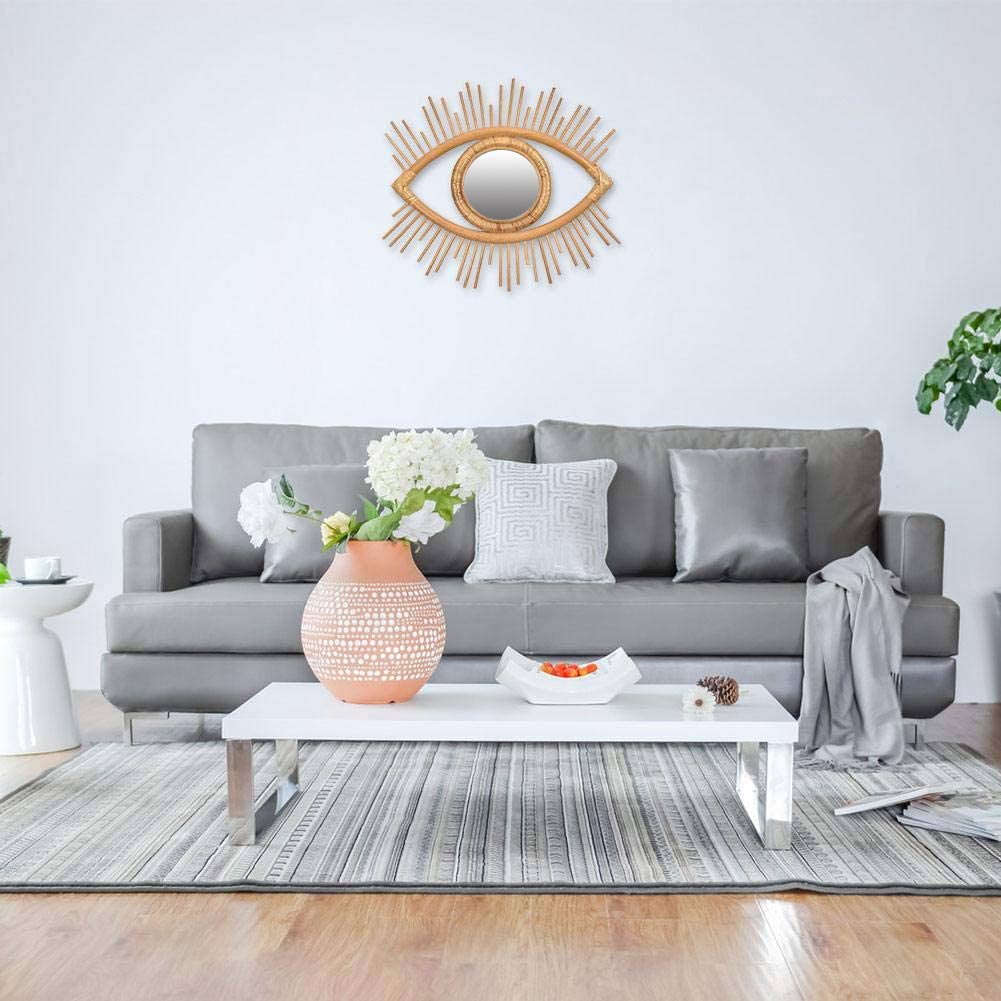 Hanging Wall Rattan Eye Mirror Hanging Wall Rattan Eye Mirror