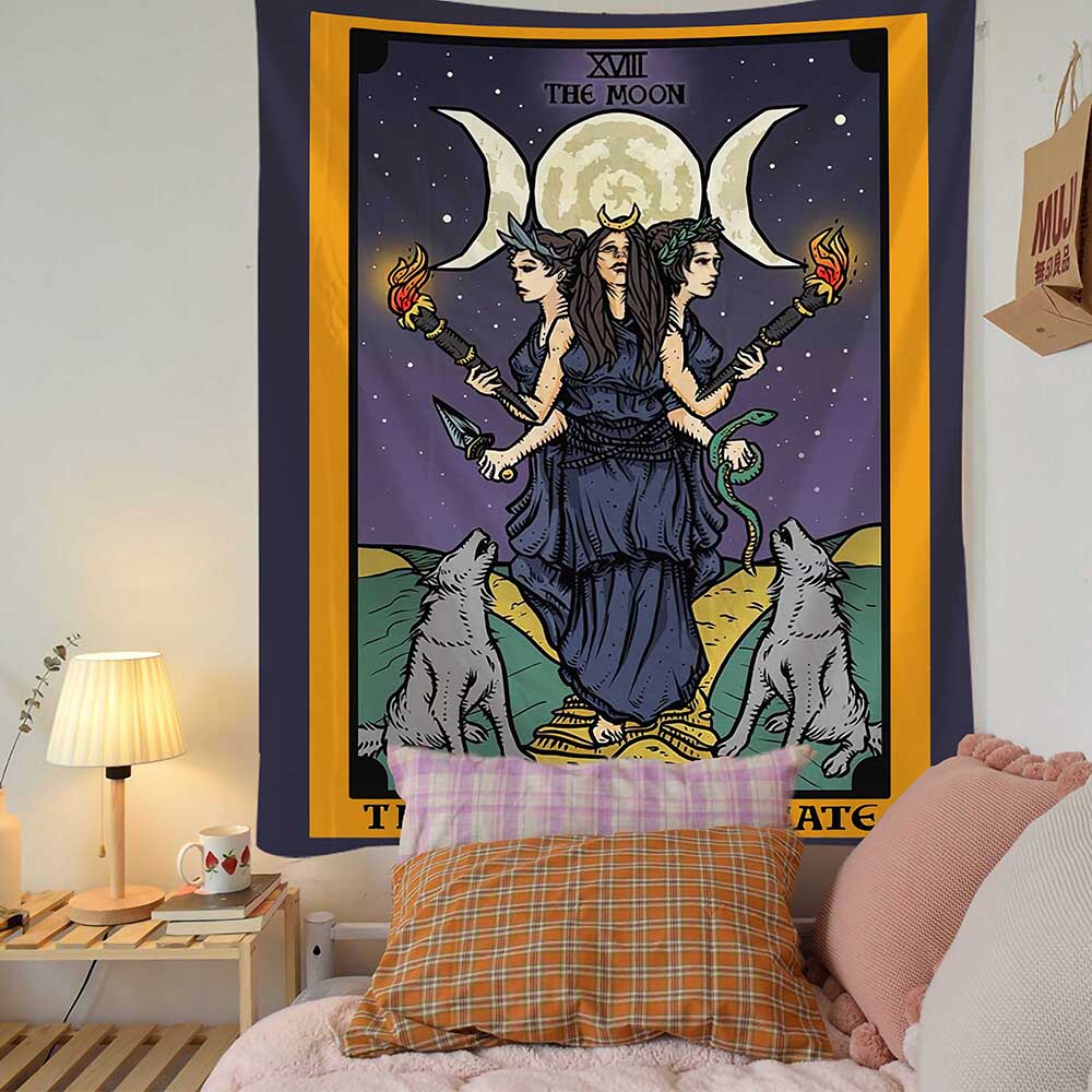 Hanging Witchcraft Tarot Card Tapestry