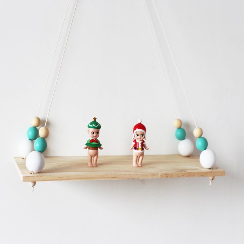 Hanging Wood Shelf Nordic Style Hanging Wood Shelf Nordic Style