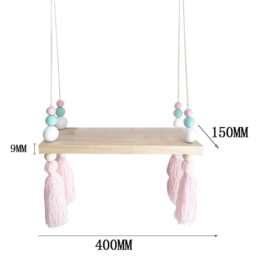 Hanging Wood Shelf Nordic Style Hanging Wood Shelf Nordic Style