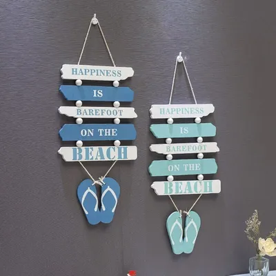 Hanging Wooden Beach Wall Decor