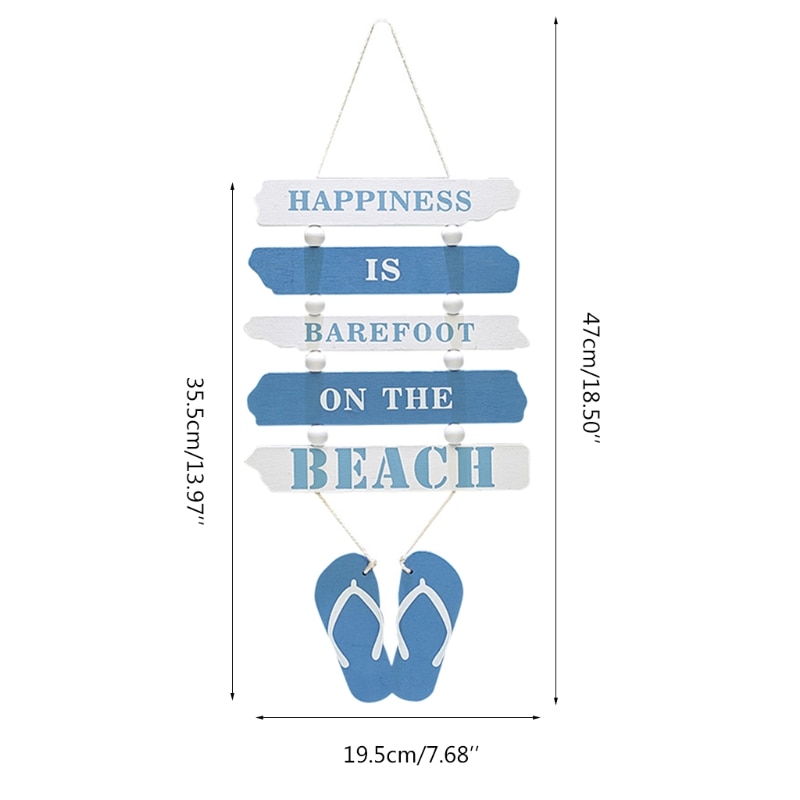 Hanging Wooden Beach Wall Decor