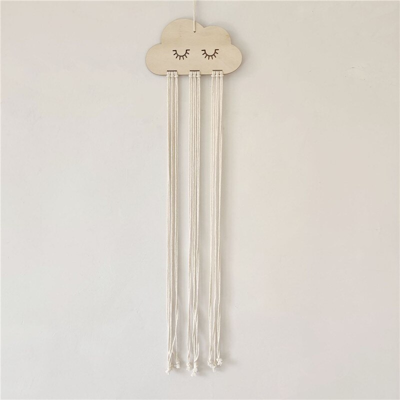 Hanging Wooden Hair Clip Storage