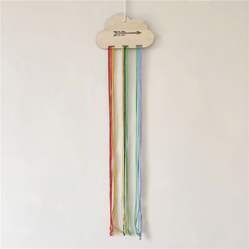 Hanging Wooden Hair Clip Storage
