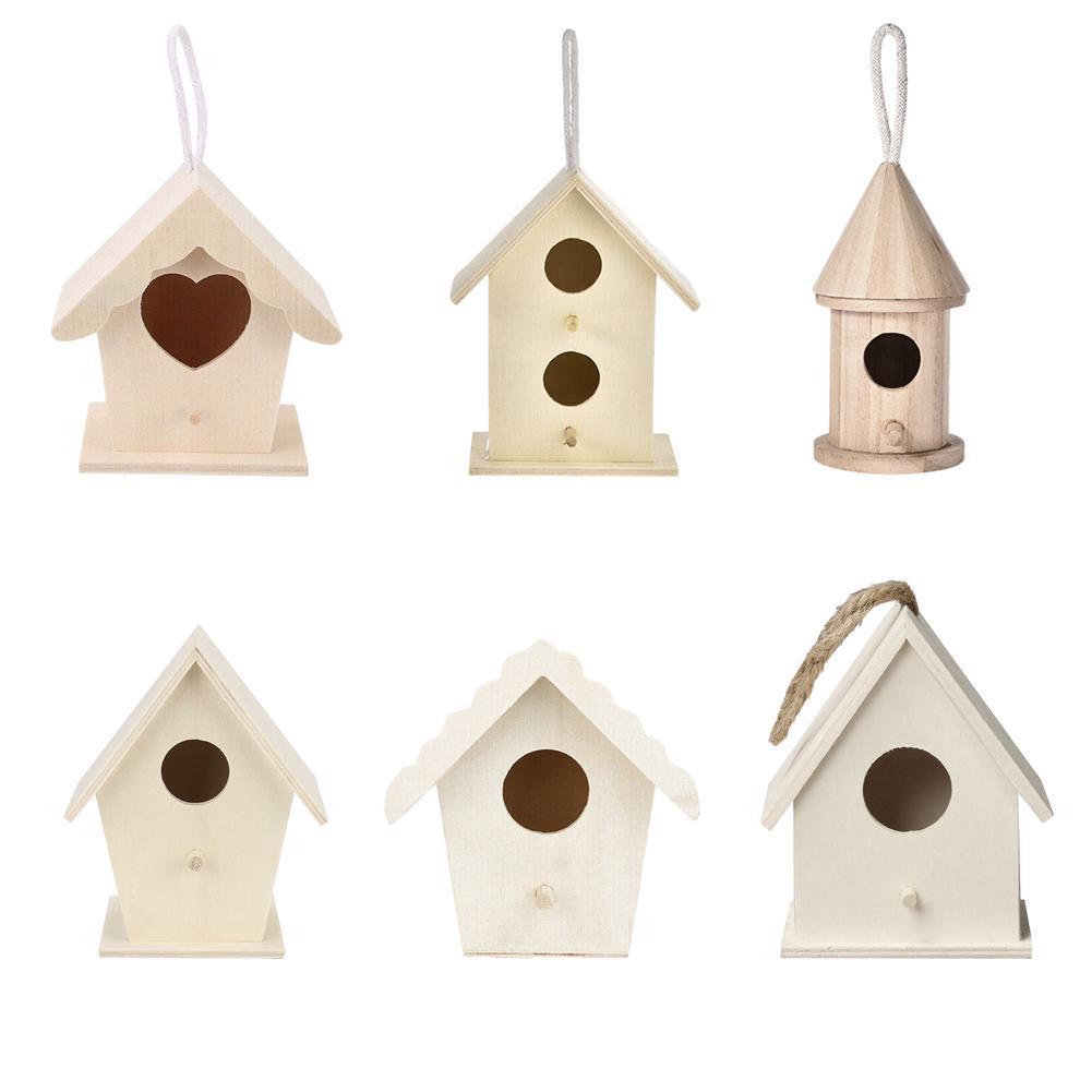 Hanging Wooden Nesting Bird House Hanging Wooden Nesting Bird House