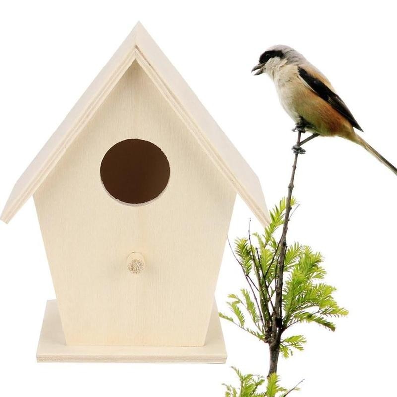 Hanging Wooden Nesting Bird House Hanging Wooden Nesting Bird House