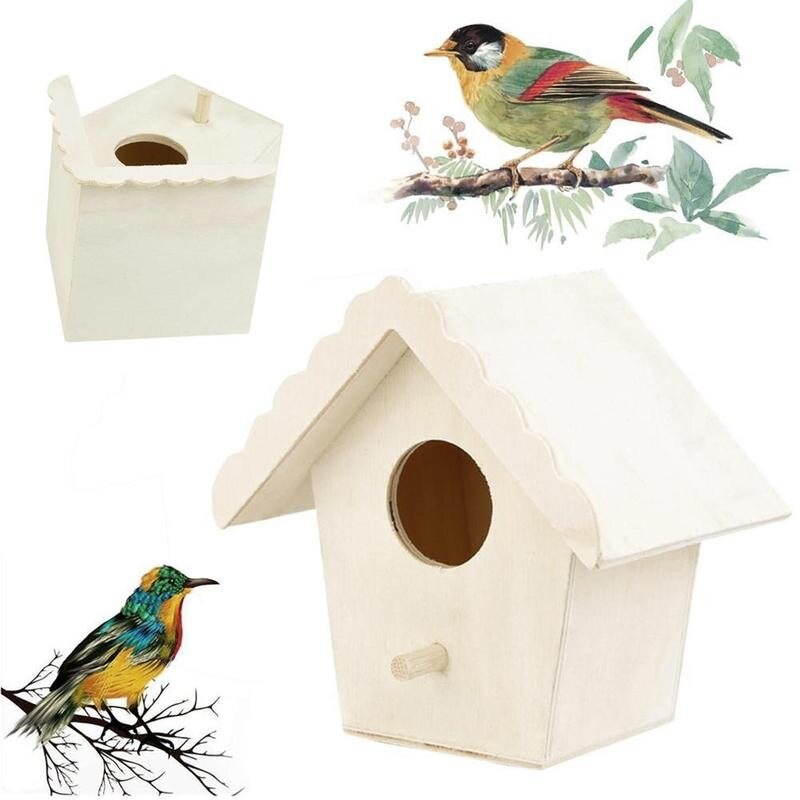 Hanging Wooden Nesting Bird House Hanging Wooden Nesting Bird House