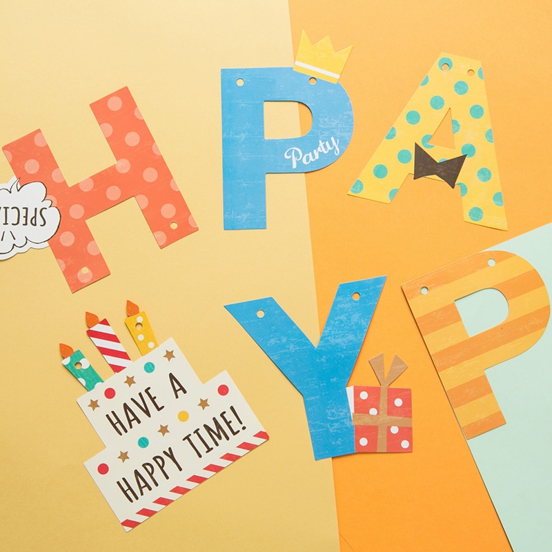 Happy Birthday Banner Colorful Party Decoration Happy Birthday Banner Colorful Party Decoration