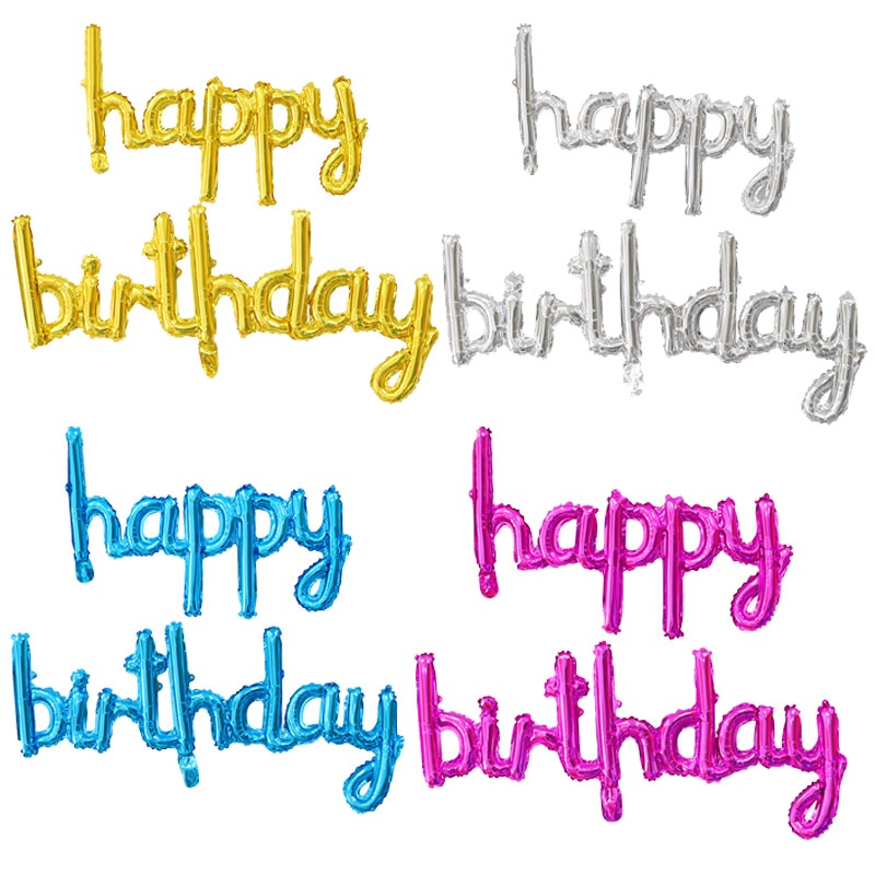 Happy Birthday Letter Balloons