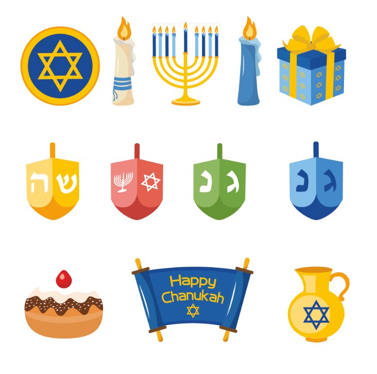 Happy Hanukkah Banner Wall Decoration Happy Hanukkah Banner Wall Decoration