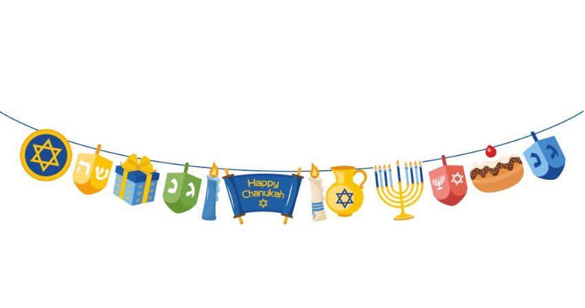 Happy Hanukkah Banner Wall Decoration Happy Hanukkah Banner Wall Decoration